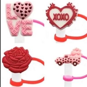 Valentine's Day Straw Covers